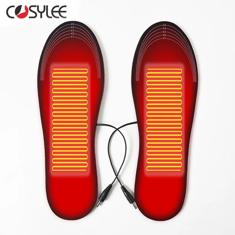 Insoles 가열 USB 전기 발 온난화 패드 피트 따뜻한 패드 매트 겨울 야외 스포츠 난방 Insoles 겨울 따뜻한