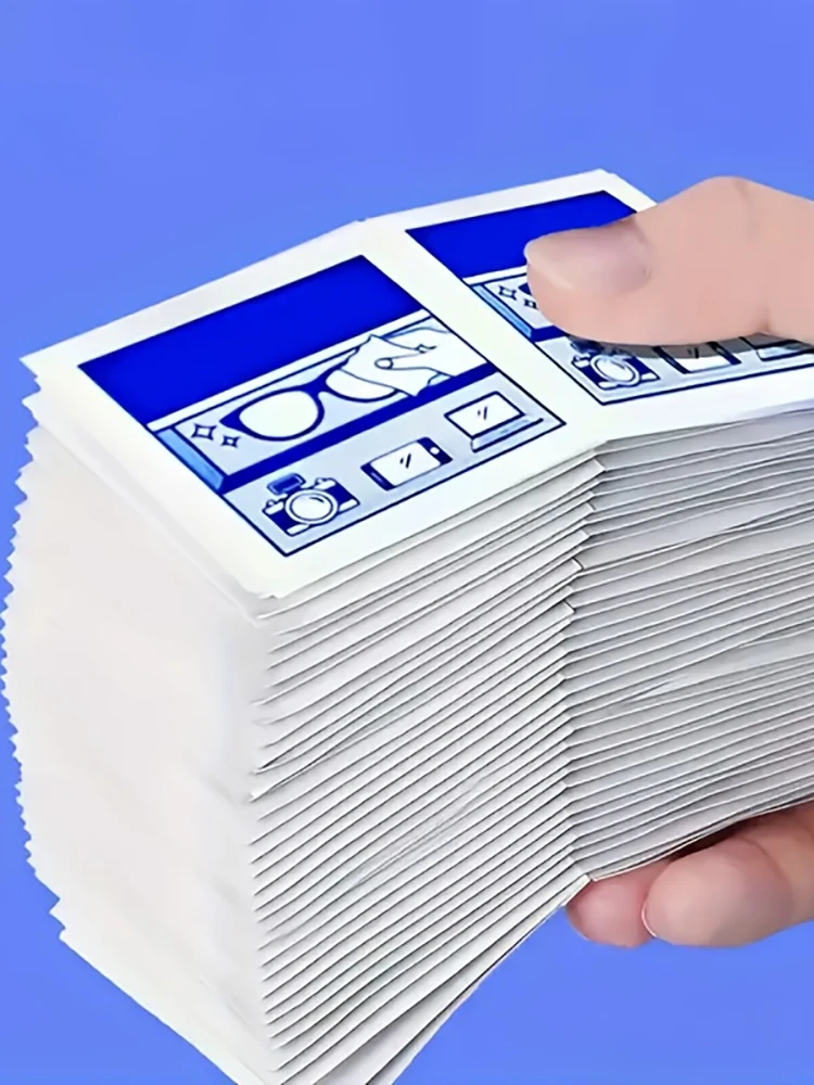 100PCS Disposable Eyeglass & Screen Cleaning Wipes 6