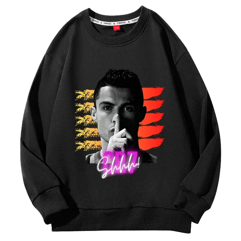 

Ronaldo Football Star Peripheral Children Clothes Children Spring and Autumn Sweatshirts Casual Boys and Girls Tops