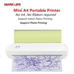 Marklife S8 A4 Portable Thermal Printer,Supports 8.26"x11.69" A4 Thermal Paper,Wireless Mobile Travel Printers for Car & Office