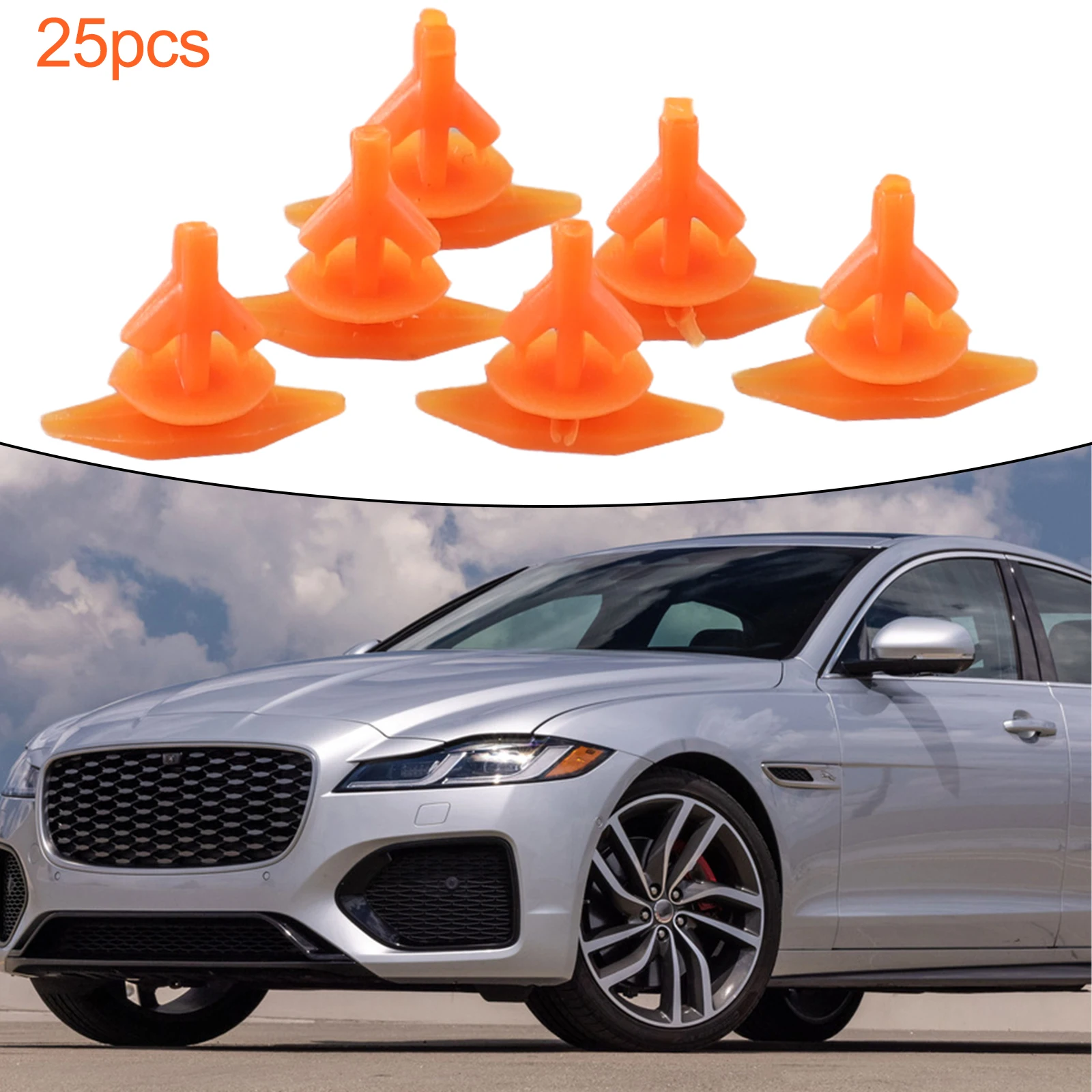 

25x Lower Door Rubber Seal Clips For Jaguar XF Suitable For Most Of The Car Long Service Easy To Installation And Use
