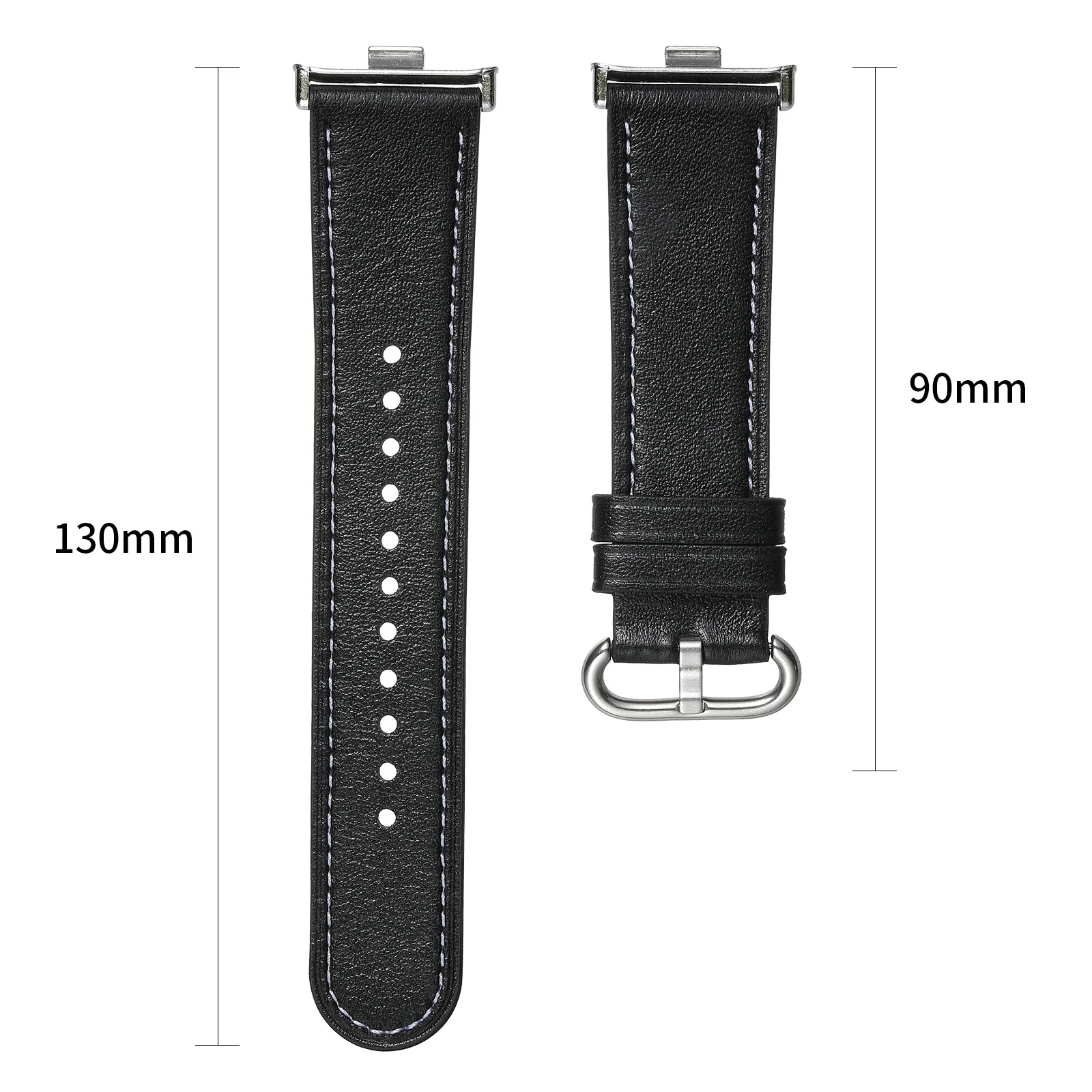 Premium Leather Strap Replacement for Smartwatches - Elegant and Durable Watchband Bracelet
