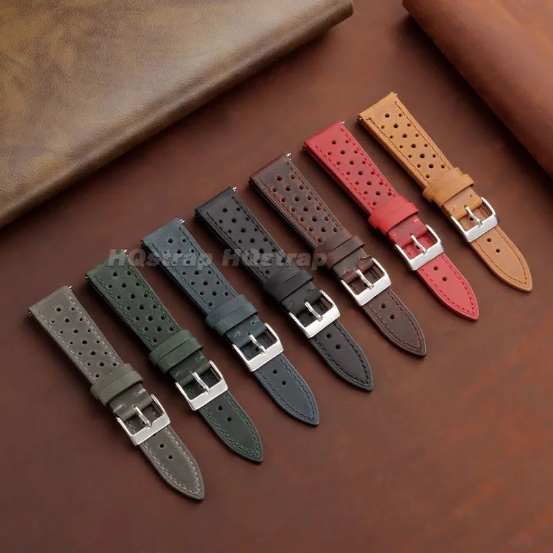 Vintage Genuine Leather Universal Wristband - Breathable Cowhide Strap