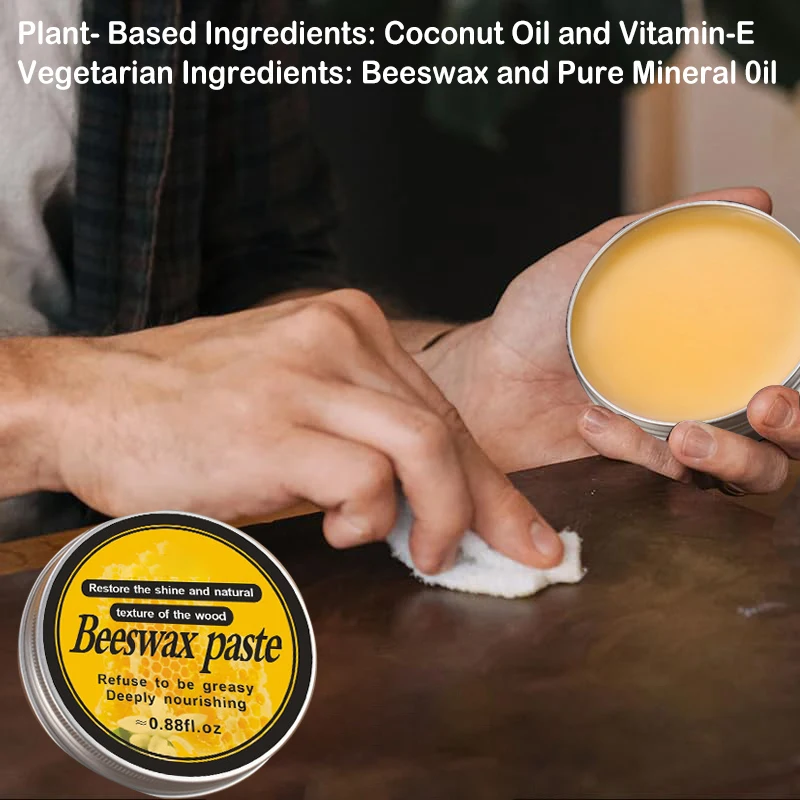 Furniture Polishing Beeswax Wood Furniture Maintenance Wax Deep Moisture Wood Product Brightening Wax Care Accessories