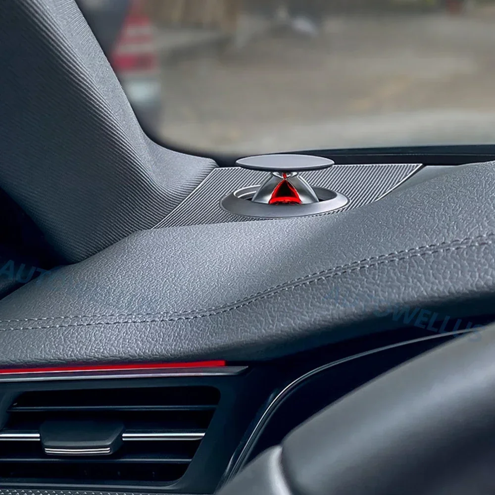 아우디 A4 A5 A6 A7 Q5 Q7 Q8 C7 C8 B9 LED 리프팅 트위터 스피커 32색 자동차 계기판 전기 트레블 혼 장식 부품