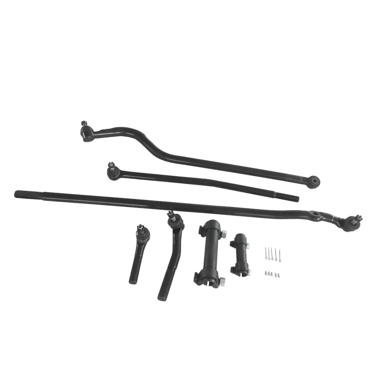 

US Free Shipping 7PCS Steering Kit Tie Rods Track Bar Adjusting Sleeves for Dodge Ram 2500 3500Local stock