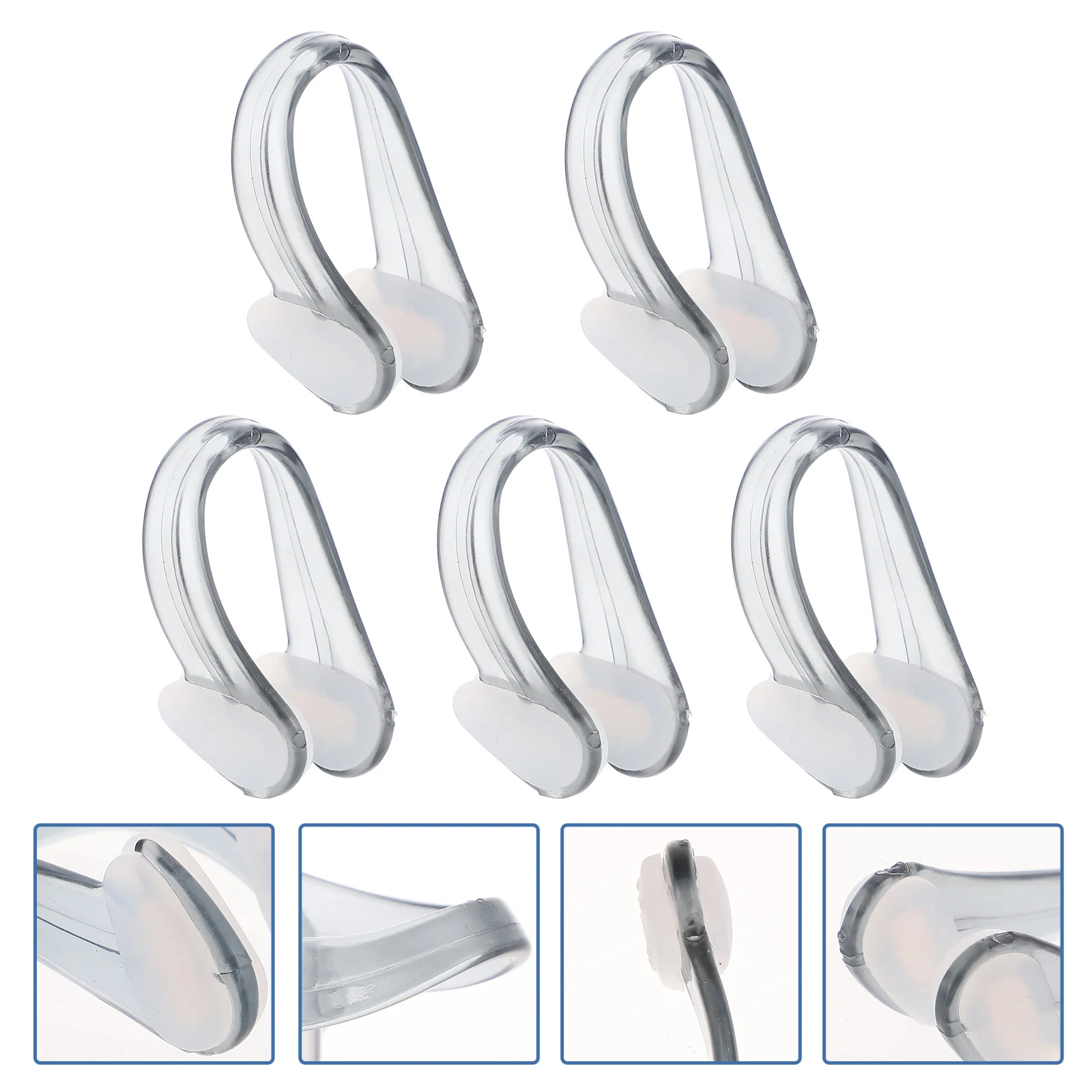 5 Boxes of Professional Nose Clips Wear-resistant Swimming Plugs Convenient Nose Clamps Swimmer Accessory 2