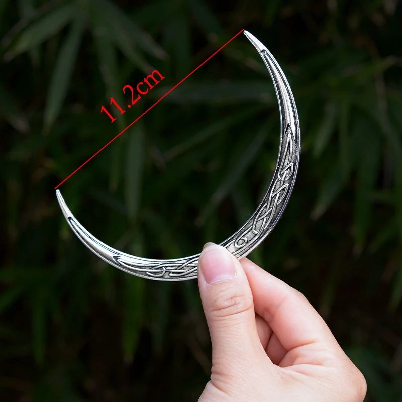 Hair Stick Filigree Celtics Moon Hair Forks For Women Viking Raven 3D Mandala Yoga