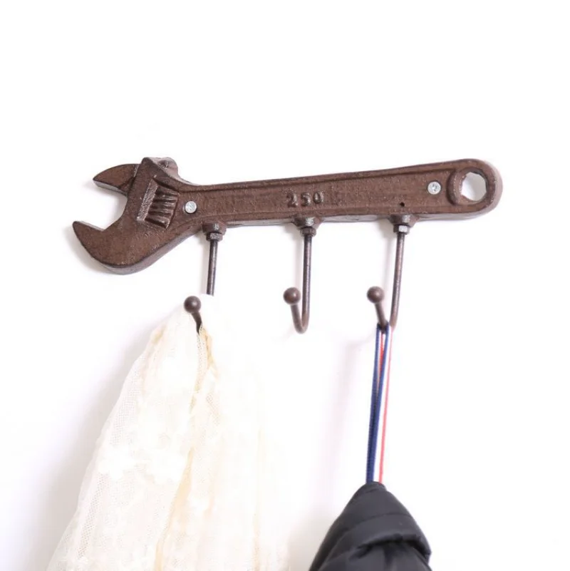 Cast Iron Vintage Coat Hooks Rack