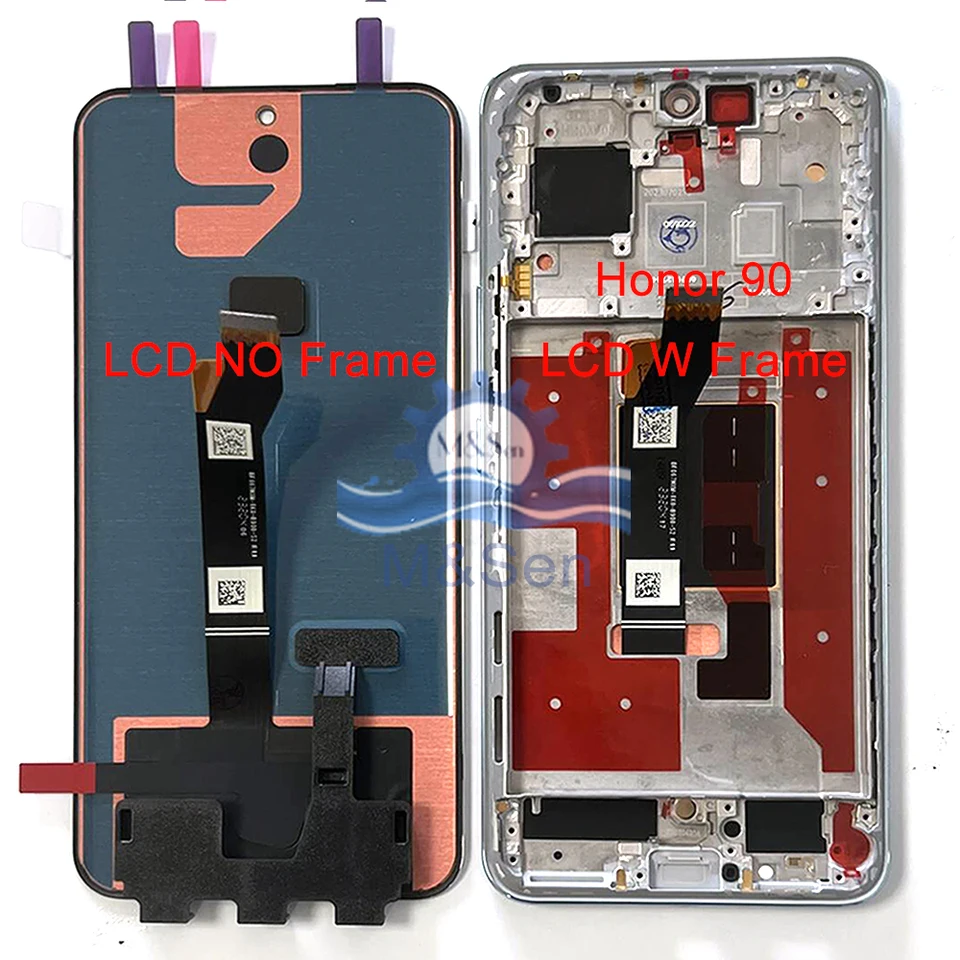 Écran Complet LCD + Vitre Tactile Noir Sur Châssis Pour Honor 90 – Neuf, Générique