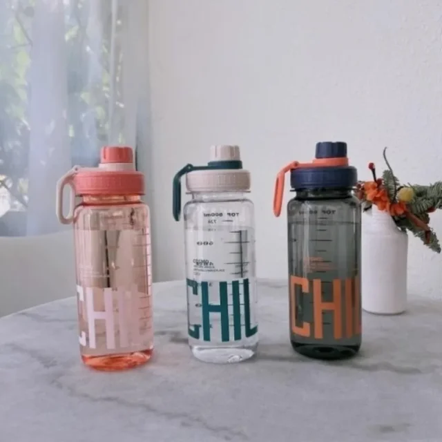 0.6L/0.8L/1L Large Capacity Water Bottles Plastic Leak Proof Travel Kettle Lightweight with Handle Strap Clear Drink Bottle 0.6L/0.8L/1L Large Capacity Water Bottles Plastic Leak Proof Travel Kettle Lightweight with Handle Strap Clear Drink Bottle