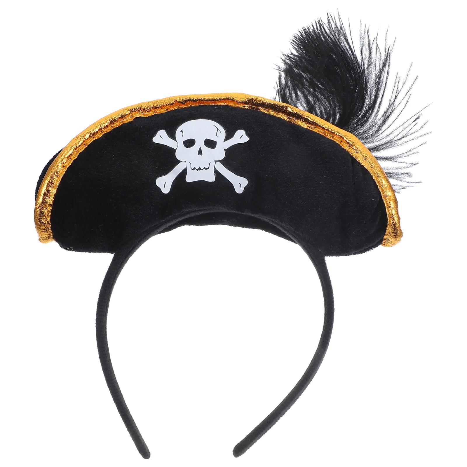 

Pirate Headband Halloween Cosplay Party Headdress Skull Pattern Hairband Hair Accessories