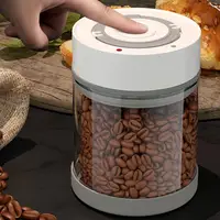 600/950ml Great Sealed Tank Convenient Airtight Container Safe Mildew-proof Electric Vacuum Coffee Beans Glass Canister 2