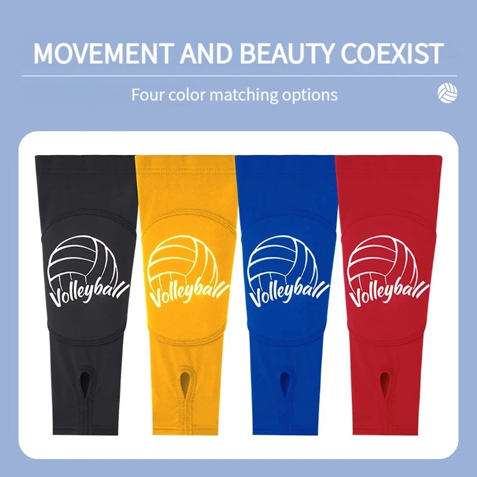 Volleyball Arm Sleeves 1Pair Volleyball Arm Sleeve Forearm Compression Training Basketball Wrist Support Brace Protector Sports Arm Guard Men
