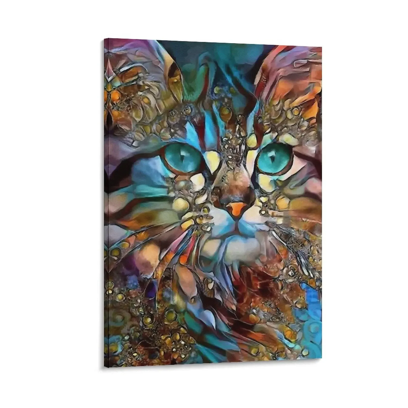 

Andyna, cat, chat, cat, lea roche paintings Canvas Painting living room decoration Posters on the wall poster anime