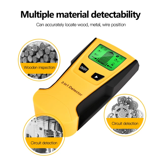 Metalldetektor Mit LCD Display - Für Wand, Holz & Stromkabel