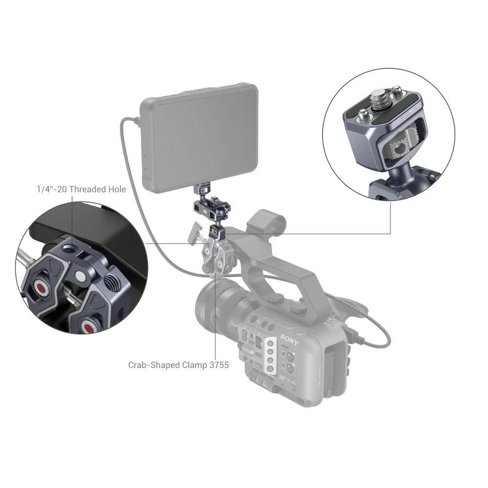SmallRig- ,    1/4 -20  ,   ߰,  DSLR ī޶ 3873 