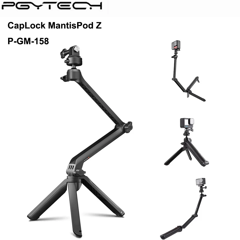 PGYTECH Caplock Mantispod Z Tripod 3 Way Monopod Pole Hand