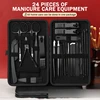 24pcs Professional Nail Clippers Kit - Ultra Sharp Fingernail and Toenail Cutters for Men and Women - Sturdy Pedicure Care 1