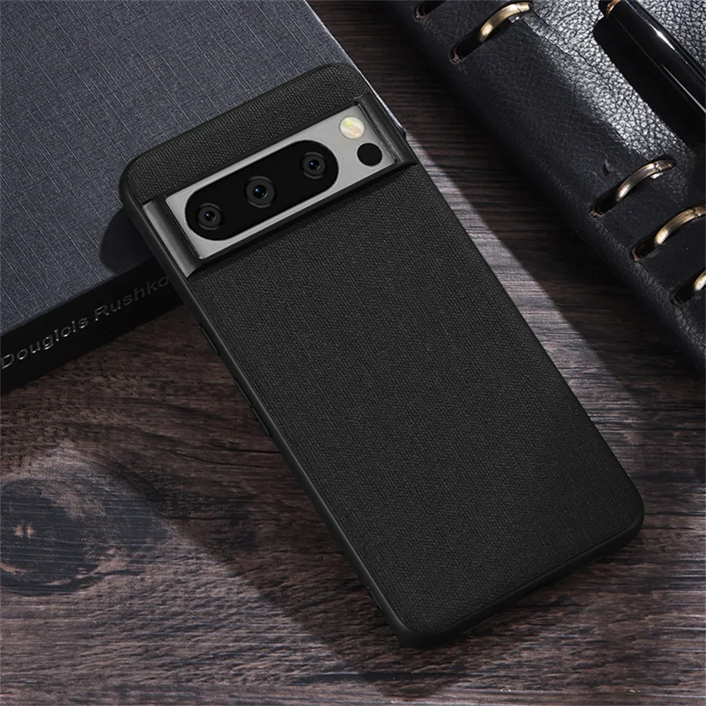 Luxury Fabric Pattern Shockproof Bumper Case - Hard PC Cover