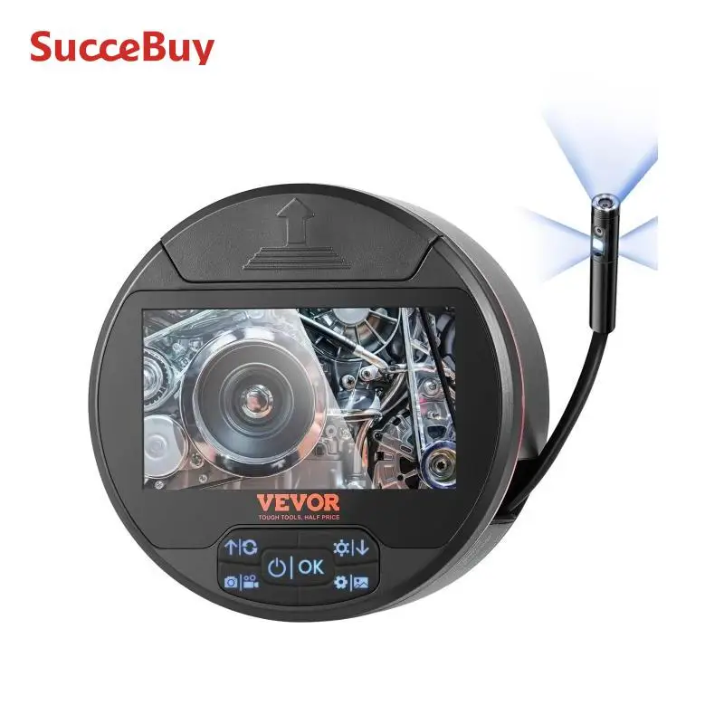 Triple Lens Endoscope Camera with IPS Screen
