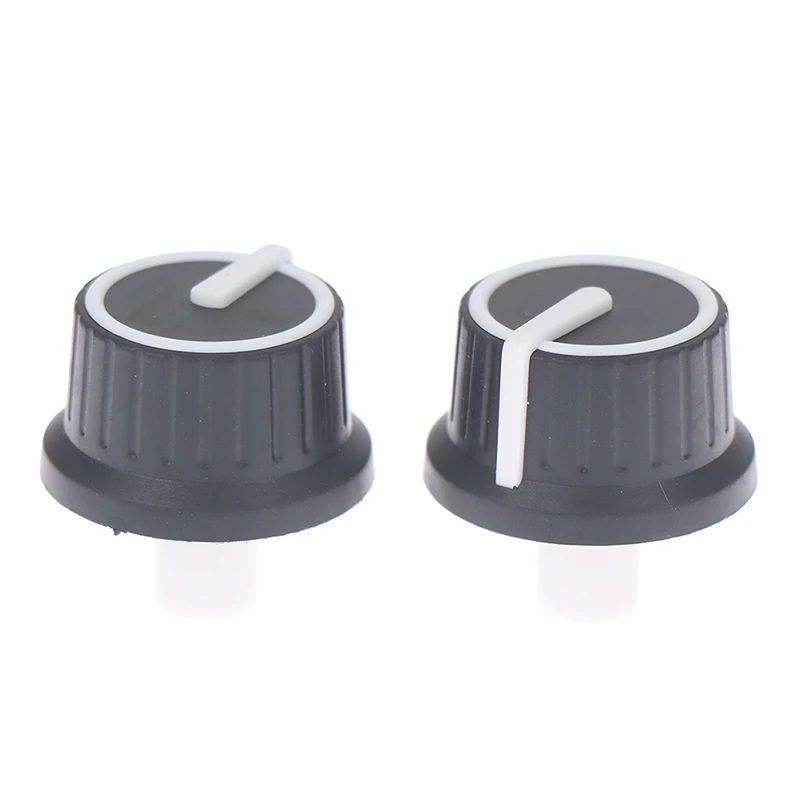 

2PCS New Rubber25*25.5MM Black And White Rubber Rotary Encoder Half-shaft Knob Potentiometers For Volume Switch Knobs