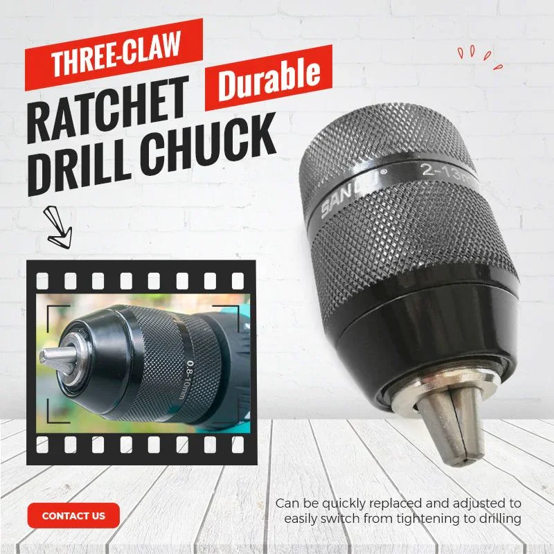 

Keyless Hand Drill Chuck Quick Change Conversion Adapter 1/2 3/8 UNF Mount 2~13mm 0.8~10mm Self-tighten Drill Bit Socket Chuck