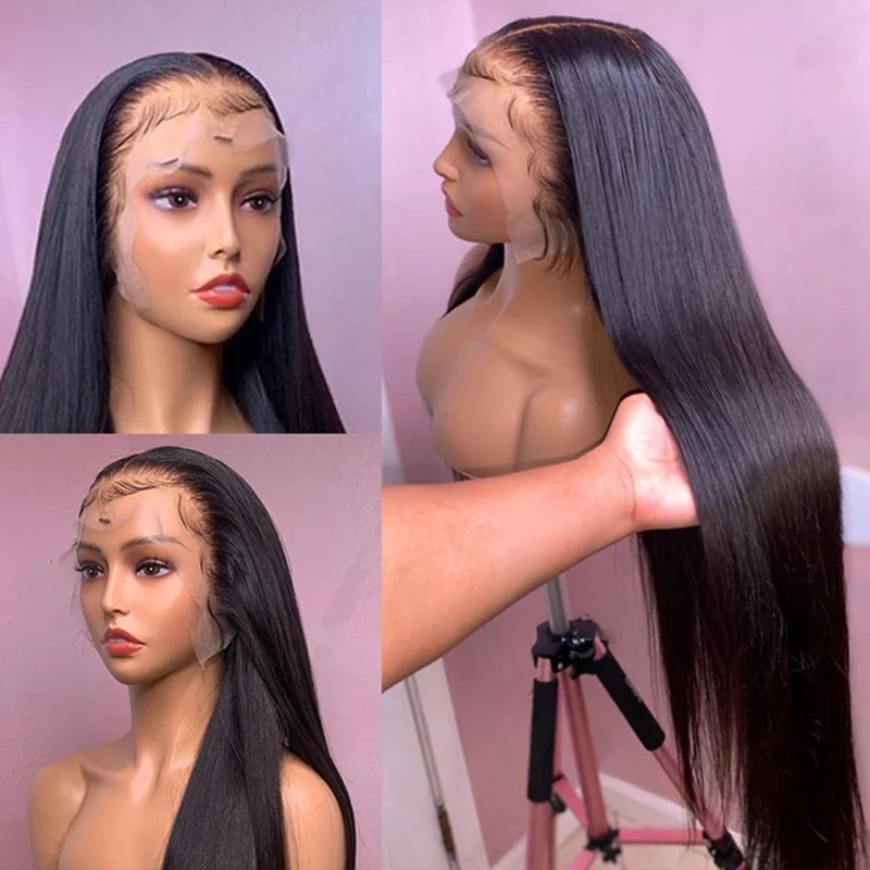13x6 HD Lace Frontal Human Hair Wig Pre Plucked 13x4 Bone Straight Human Hair Wigs For Woman Glueless Lace Front Wig 3