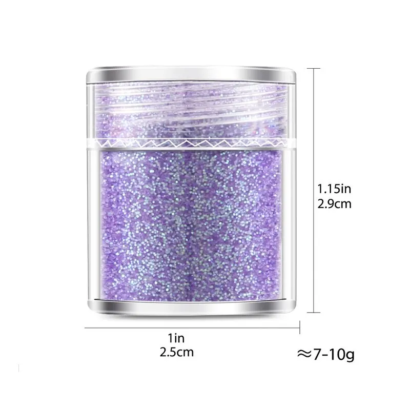 nail art decor Three Pieces Mixed Purple Glitter Flakes Crafts Sparkles Nail Sequins Stickers Accessories