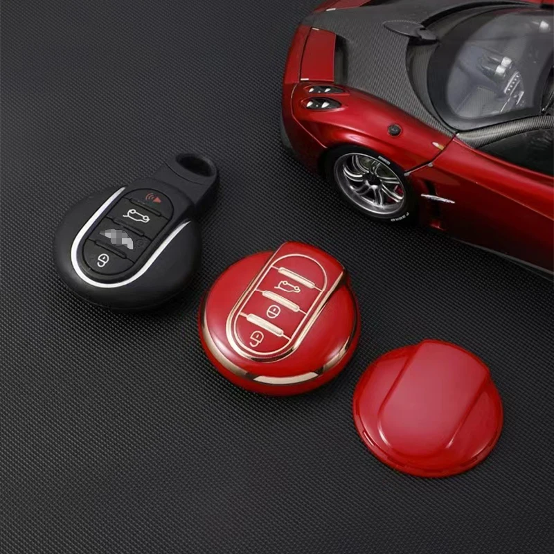 TPU Car Key Fob Shell Cover Remote Smart Key Case For MINI Cooper F55