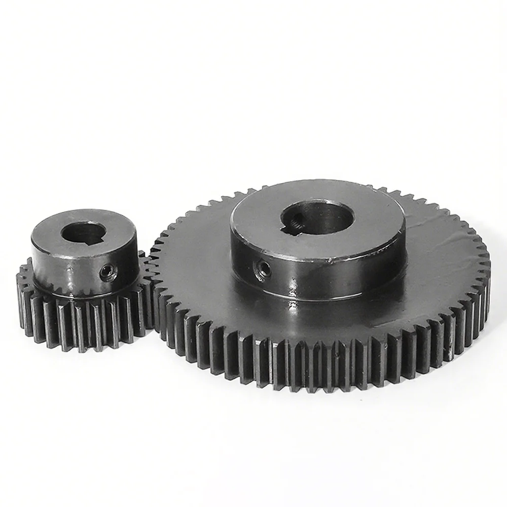 1 Stück 1Mod 56T 70T 80T 90T 100T Ritzel Metall Stirnrad 45 # Stahlbohrung 10 mm-30 mm 1 Modul Motorübertragung Ritzel Keilnut Loch – Detail 6