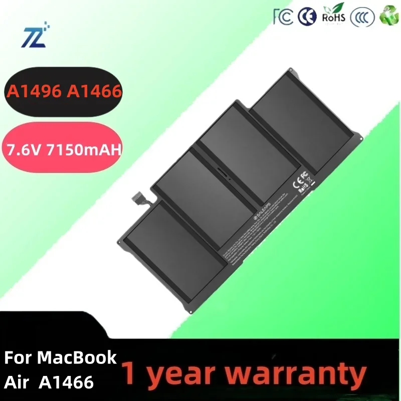 A1496 Replacement Laptop Battery 7150mAh For MacBook Air 13 Inch A1466 2017 Early 2015 Early 2014 Mid 2013