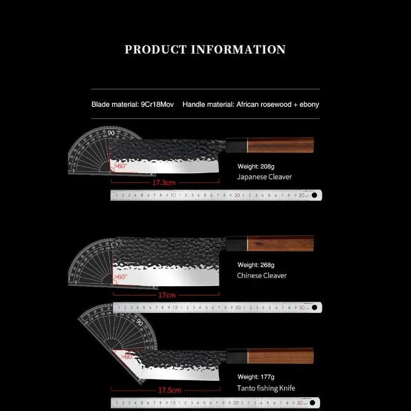 Kitchen Knife Professional Chef Japanese Knife 90Cr18MoV