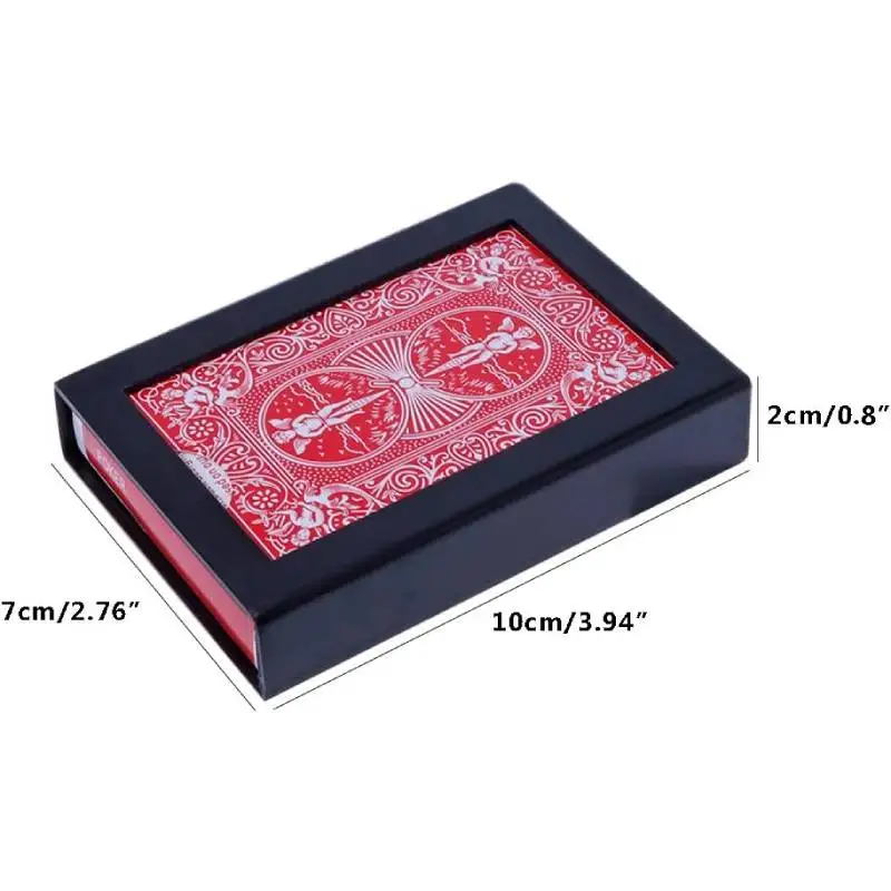 배니싱 카드 케이스 데크 배니싱 포커 카드 매직 사라지는 카드 매직 장난감 닫기 매직 트릭 박스 어린이를위한 선물 성인