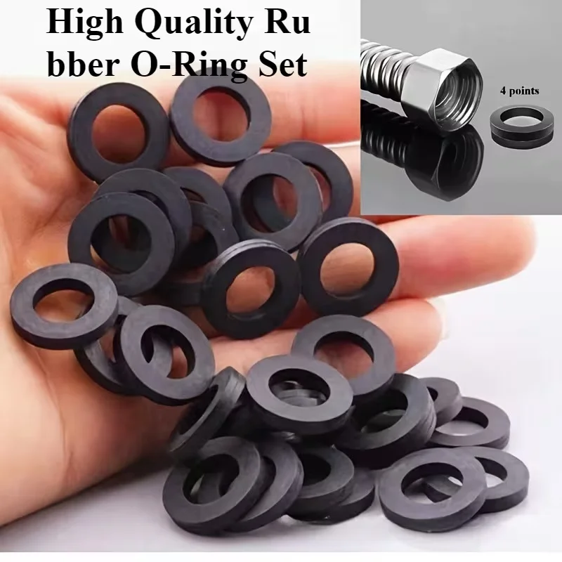 30Pcs rubber O-ring set-suitable for bellows, shower hose,