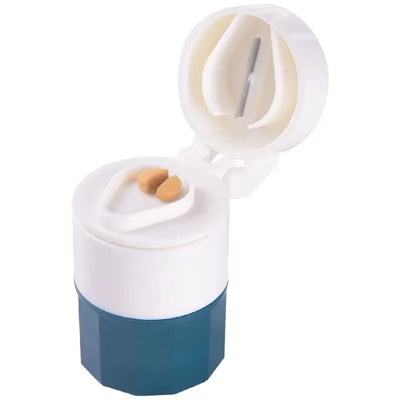 Portable Multifunction four in one Powder Tablet Grinder Pill Cutter Medicine cutting and grinding machine Pill Box