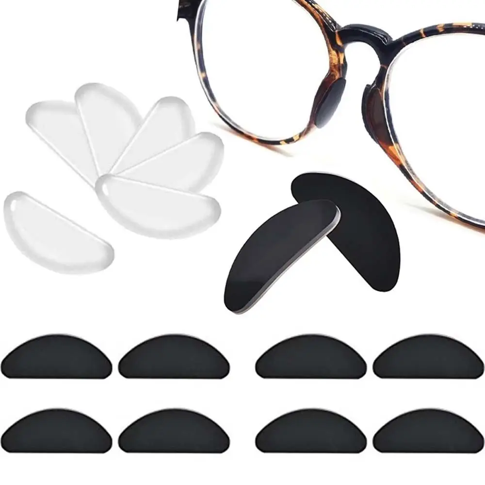 

5Pair/set Adhesive Silicone Children Arc Shape For Women Men Glasses Nose Stick Eyeglasses Pads Glasses Support Korean Nose Pad