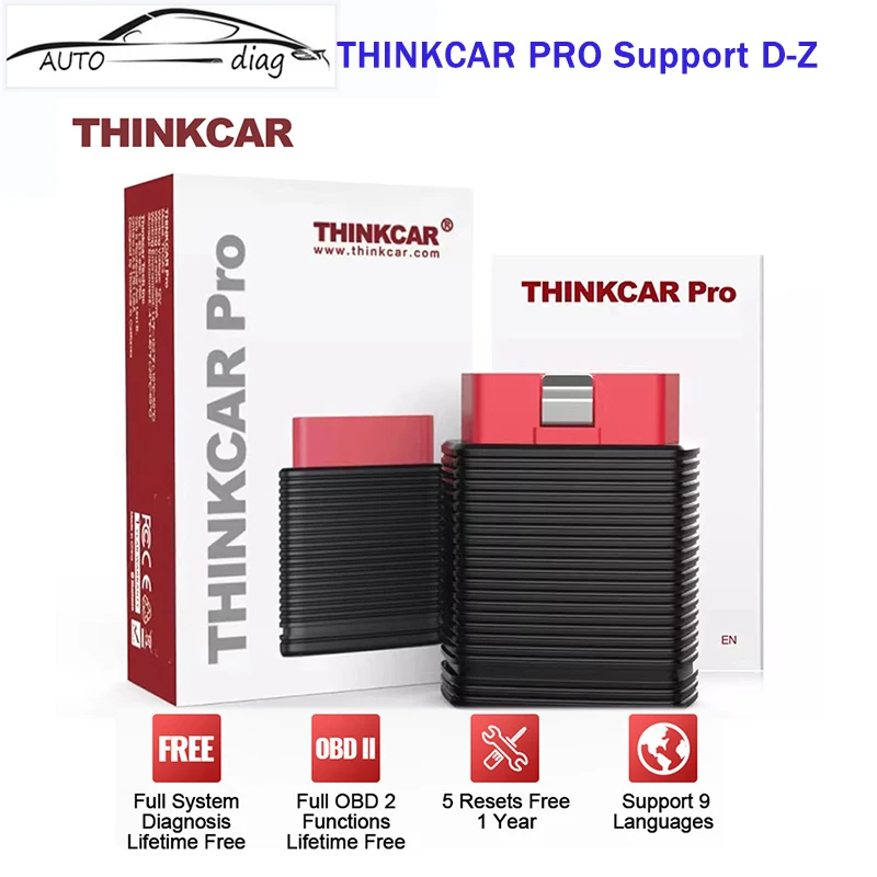 

Диагностический сканер THINKCAR PRO OBD2 для автомобилей, полный диагностический прибор, 15 сбросов