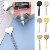 Fashion Heart & Circle Shaped Manual Tube Squeezer Key Roller Set Bathroom Accessories Lazy Person Toothpaste Dispenser 1