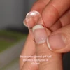 14pc Transparent Semi Cured Gel Nail Strips Nail Strengthening Gel Slider Long-Lasting Clear Crystal Gel Waterproof UV Stickers 4