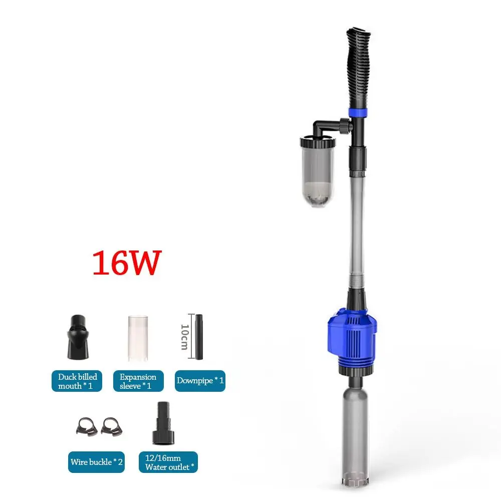 Description Picture 4 of itemStrong Suction Electric Aquarium Cleaner 16/20W Multi-Function Automatic Fish Tank Cleaner Gravel Extractor Silent