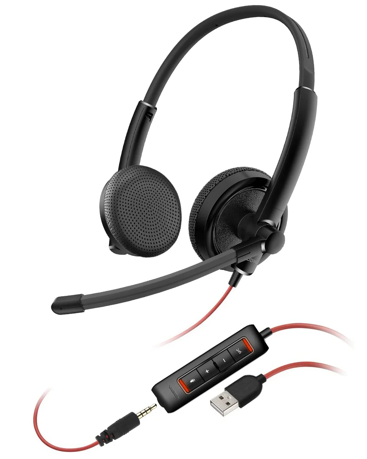 S7a70887156e5456aab434e7d98712831K NUBWO HW01 USB Headphone Call Center Computer Headset with Mic Noise Cancelling for Laptop, Lightweight PC Wired Headphones