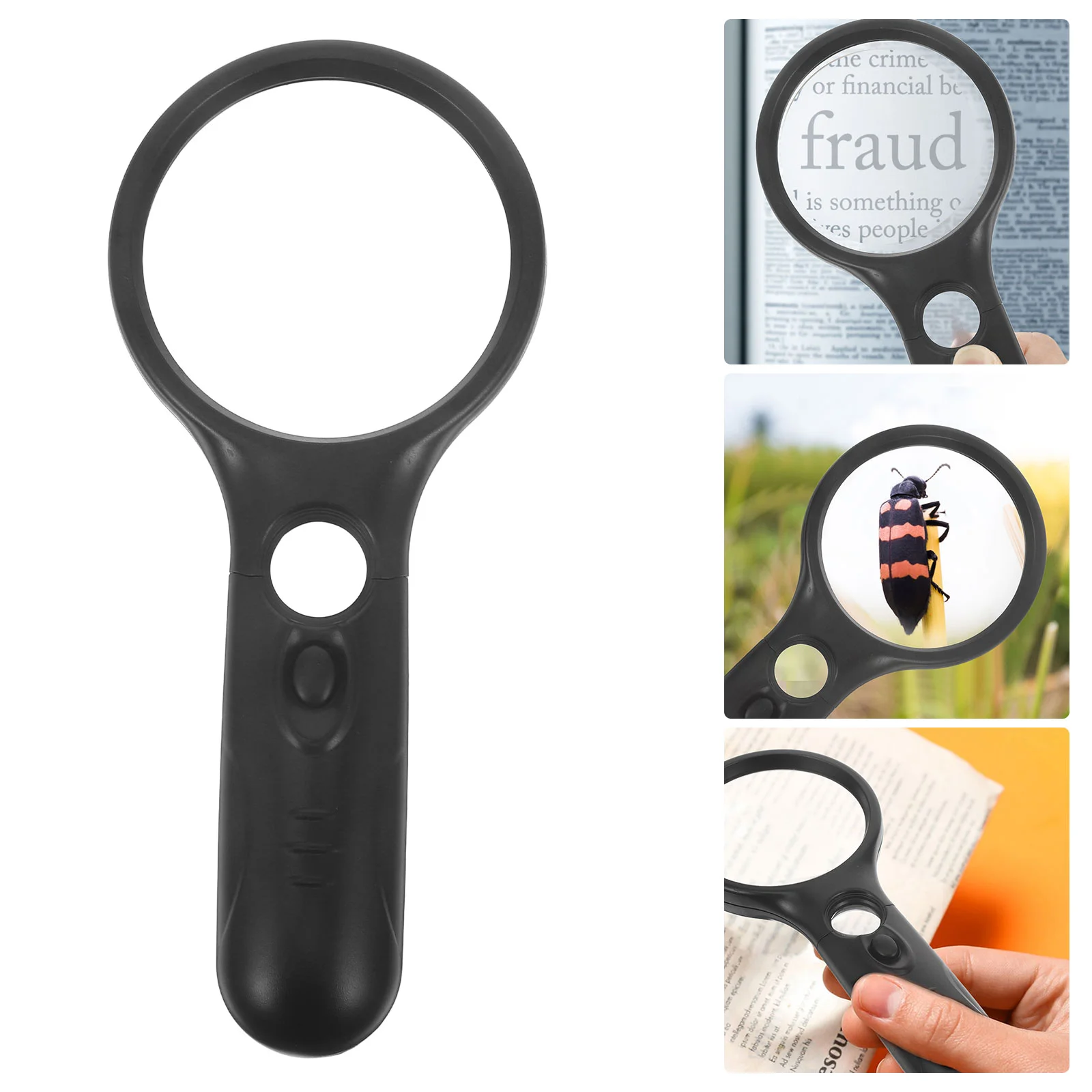 

2pcs Magnifying Glass with Light Handheld LED Illuminated Magnifier for Jewelry Reading Exploring