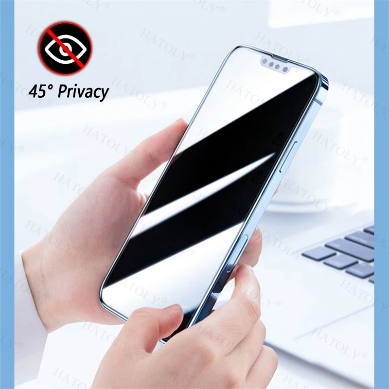 Premium Privacy Screen & Camera Lens Protector for Smartphones, 6.83-inch Tempered Glass