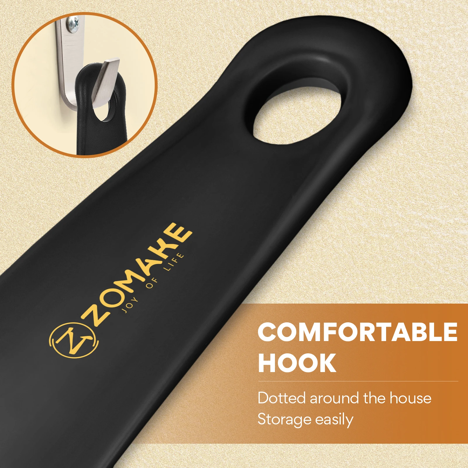 7.3 Inch Plastic Shoe Horns Lazy Mini Shoe Horn Spoon For Men Women Older People Flexible Lift