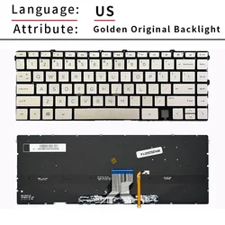 Backlit Keyboard Replacement (US Golden Org LED)
