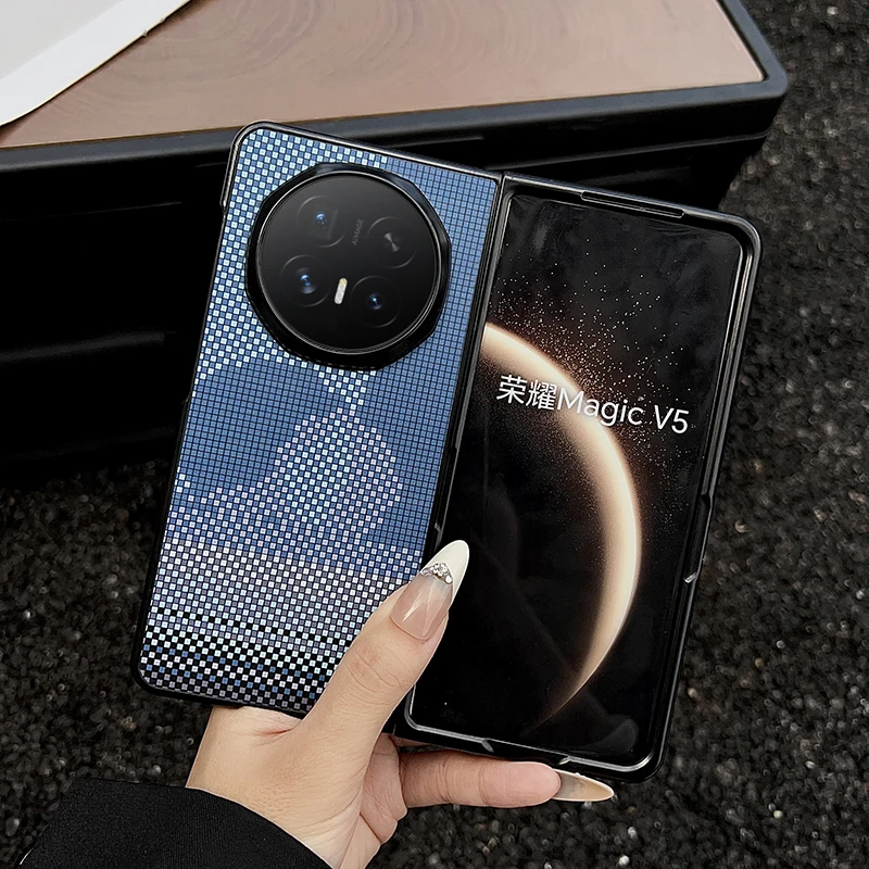 Magnetic Luxury Carbon Fiber Pattern Phone Case - ELVEV Anti-Drop Protection
