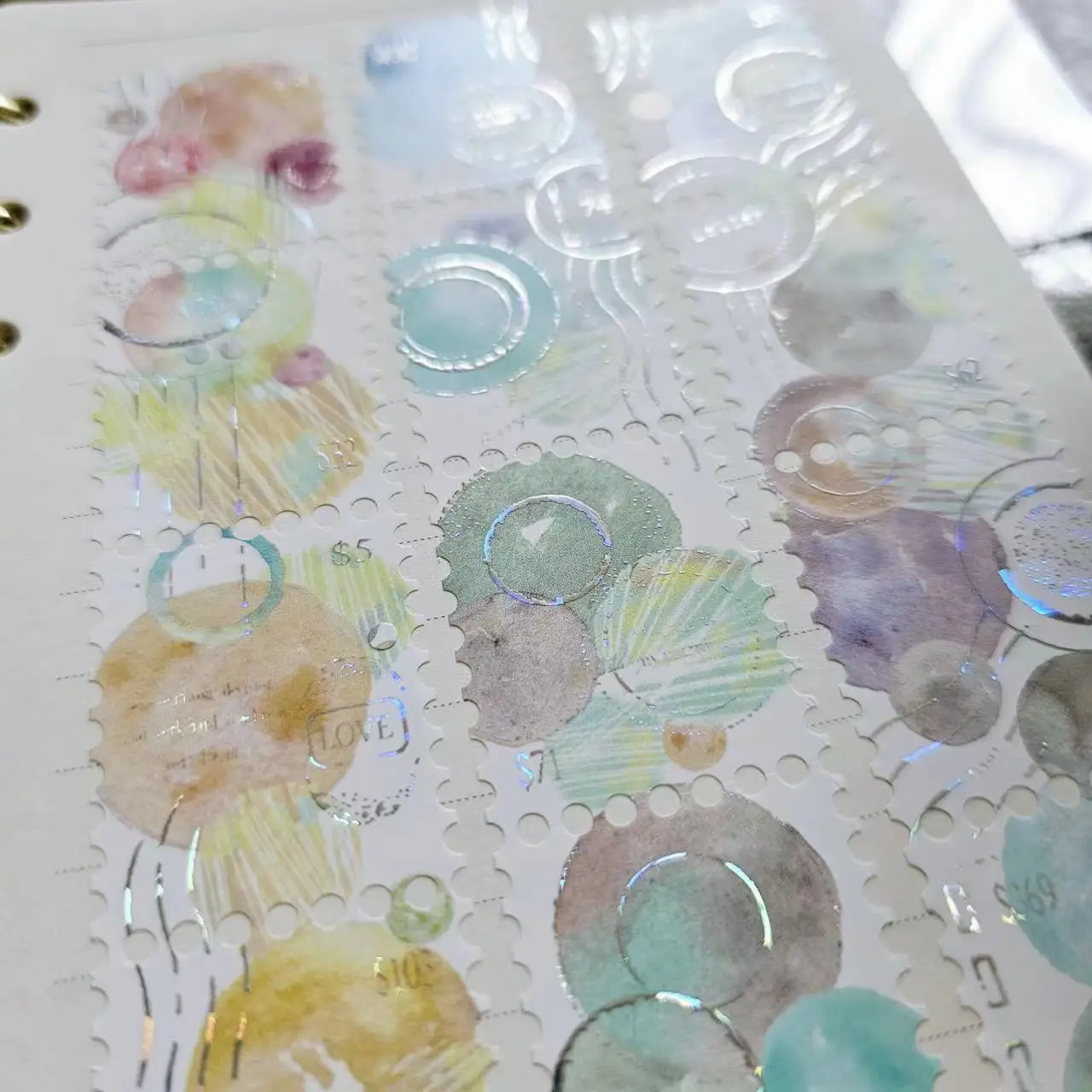 1 Schleife Fee Maru Vintage Blumen sprache eingetaucht in Briefmarken Washi Pet Tape für Karten herstellung Planer DIY dekorative Aufkleber – Detail 6