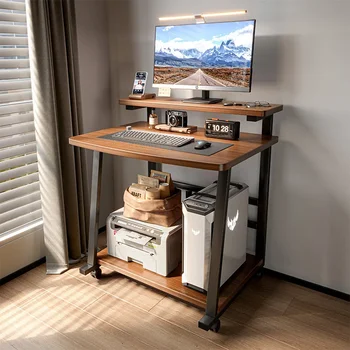 ​​Compact Computer Desk - Small Mobile Laptop Table for Home, Mini Study Desk for Small Spaces, Simple Bedside for Apartments