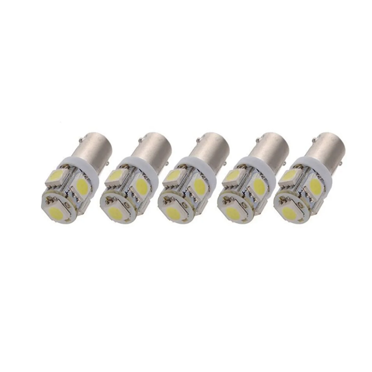 

JXF Auto Parts Light Signal Lamp Car LED Decode 12V 5Pcs BA9S 5SMD Indicator Turn Signal Single Contact Reading Instrument